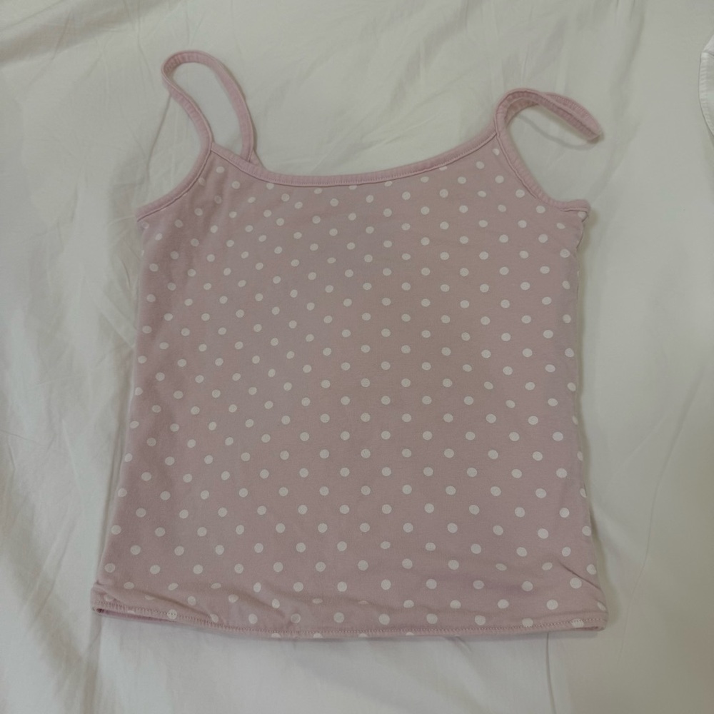 Hollister reversible Pink Polka Dot Tank Top - Picture 1 of 2